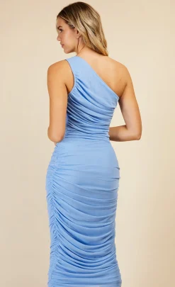 Little Mistress Race Day Edit | Summer / Holiday<Ruched One Shoulder Midi Bodycon Dress