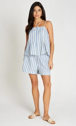 Little Mistress Co-Ords | Summer / Holiday<Blue Stripe Shorts