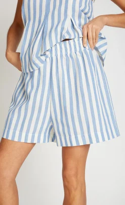 Little Mistress Co-Ords | Summer / Holiday<Blue Stripe Shorts