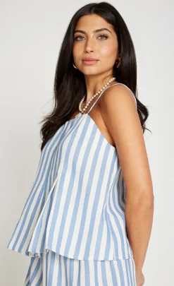 Little Mistress Co-Ords | Summer / Holiday<Blue Stripe Cami Top