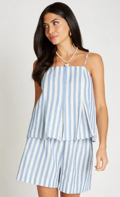 Little Mistress Co-Ords | Summer / Holiday<Blue Stripe Cami Top