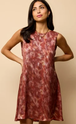 Little Mistress Dresses | Race Day Edit<Blur Print Satin Mini Dress