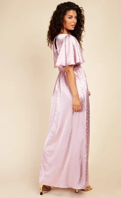 Little Mistress Race Day Edit<Blush Spot Button Detail Maxi Dress