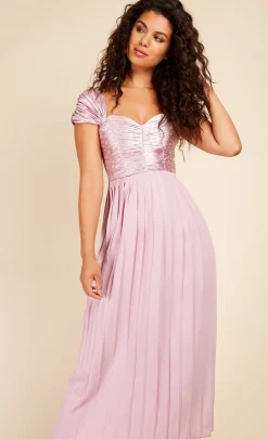 Little Mistress Race Day Edit | Summer / Holiday<Blush Spot Pleated Midaxi Dress