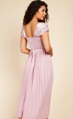 Little Mistress Race Day Edit | Summer / Holiday<Blush Spot Pleated Midaxi Dress