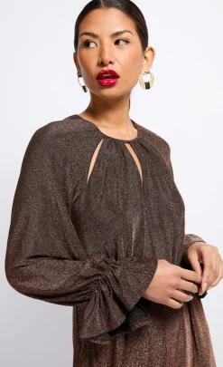 Little Mistress Jumpsuits & Playsuits | Race Day Edit<Metallic Cut Out Jumpsuit