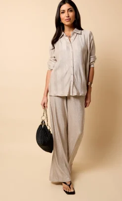 Little Mistress Co-Ords | Trousers<Plisse Trousers by Vicky Pattison