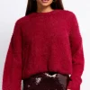 Little Mistress Knitwear<Burgundy Knit Jumper