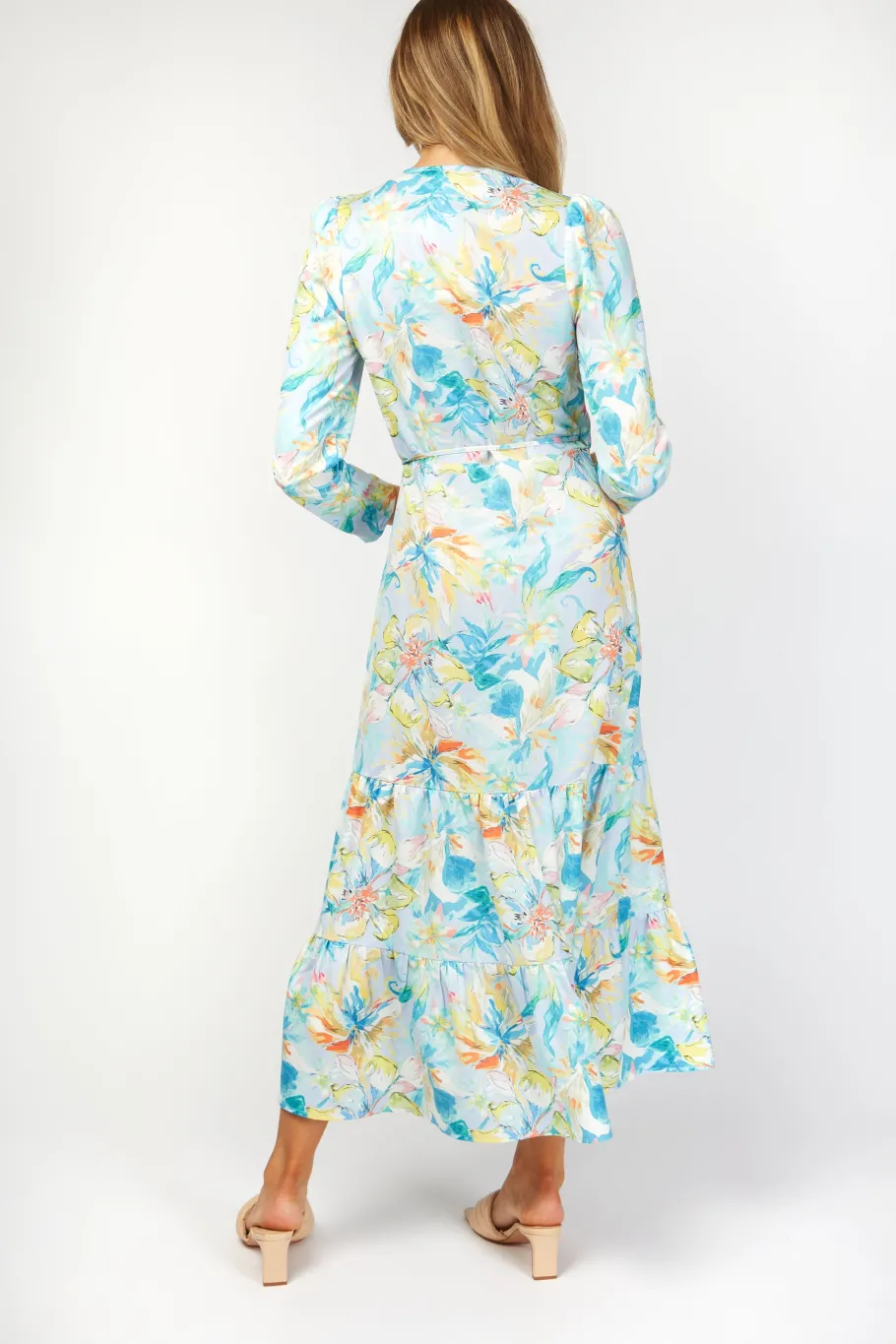 Little Mistress Dresses | Race Day Edit<Cambridge Pastel Floral Print Wrap Maxi Dress