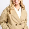 Little Mistress Coats & Jackets<Camel Cropped Jacket