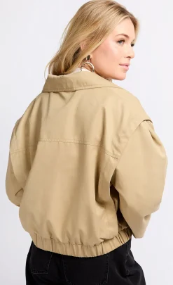 Little Mistress Coats & Jackets<Camel Cropped Jacket