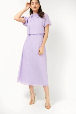 Little Mistress Race Day Edit | Summer / Holiday<Campbell Lilac And Gold Spot Midi Dress