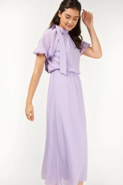 Little Mistress Race Day Edit | Summer / Holiday<Campbell Lilac And Gold Spot Midi Dress