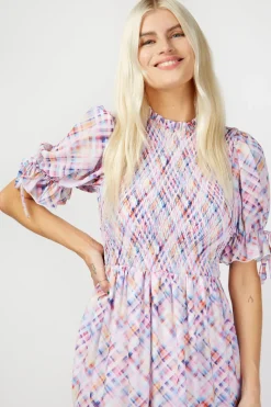 Little Mistress Race Day Edit | Summer / Holiday<Check Print Shirred Midi Dress