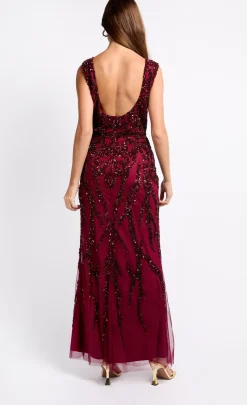 Little Mistress Race Day Edit<Cherry Embellished Maxi Dress