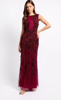 Little Mistress Race Day Edit<Cherry Embellished Maxi Dress