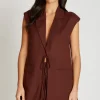 Little Mistress Co-Ords | Summer / Holiday<Chocolate Waistcoat With Linen