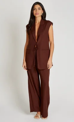 Little Mistress Co-Ords | Summer / Holiday<Chocolate Waistcoat With Linen
