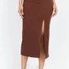 Little Mistress Chloe Lewis Collection | Skirts<Chocolate Midi Skirt by Chloe Lewis