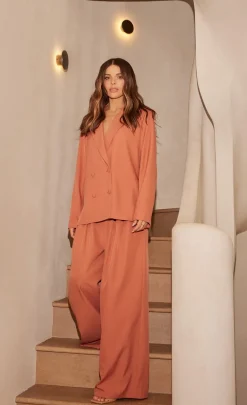 Little Mistress Blazers | Co-Ords<Clay Double Breasted Blazer