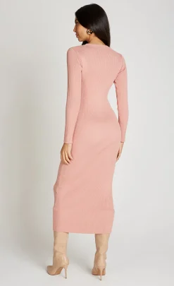 Little Mistress Dresses | Race Day Edit<Clay Ribbed Midaxi Dress