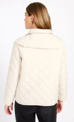 Little Mistress Coats & Jackets<Quilted Collar Detail Jacket
