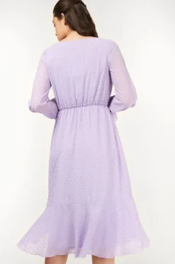 Little Mistress Dresses | Race Day Edit<Diaz Lilac And Gold Spot Midi Dress