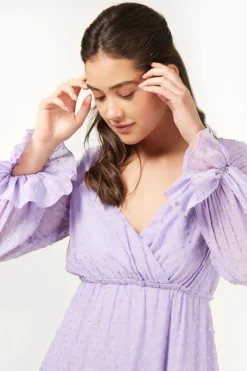 Little Mistress Dresses | Race Day Edit<Diaz Lilac And Gold Spot Midi Dress