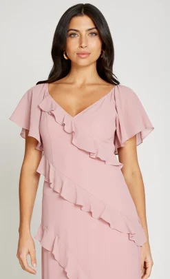 Little Mistress Dresses<Off Shoulder Ruffle Maxi Dress