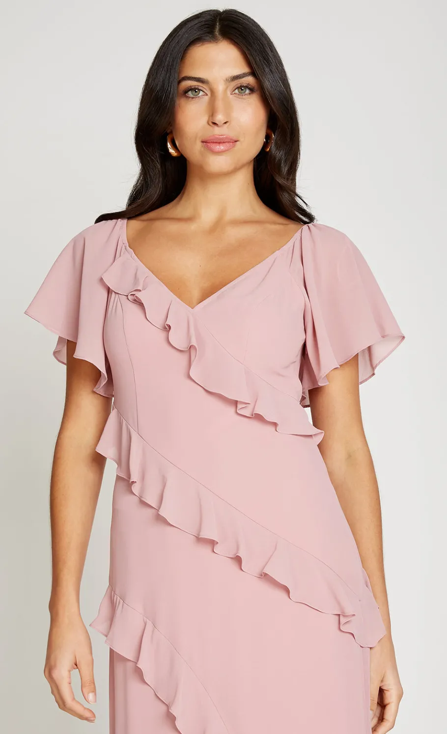 Little Mistress Dresses<Off Shoulder Ruffle Maxi Dress