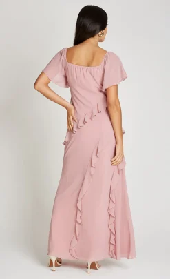 Little Mistress Dresses<Off Shoulder Ruffle Maxi Dress
