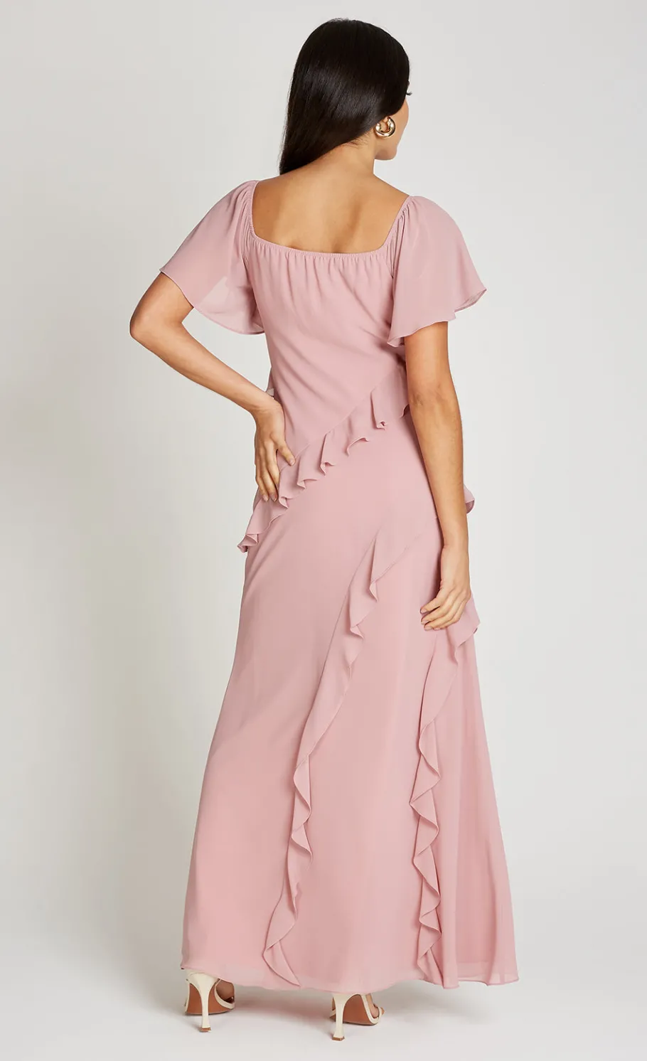 Little Mistress Dresses<Off Shoulder Ruffle Maxi Dress