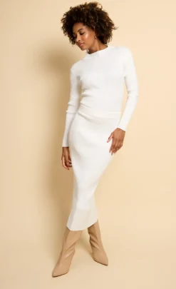 Little Mistress Co-Ords | Tops<Ecru Ribbed Top