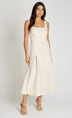 Little Mistress Dresses | Race Day Edit<Ecru Square Neck Midaxi Dress