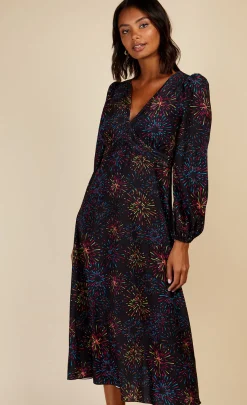 Little Mistress Dresses | Midi Dresses<Firework Print Midaxi Dress