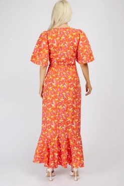 Little Mistress Race Day Edit | Summer / Holiday<Floral Print Frill Hem Midi Wrap Dress