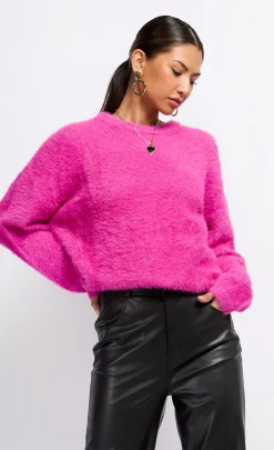 Little Mistress Knitwear<Fuchsia Knit Jumper