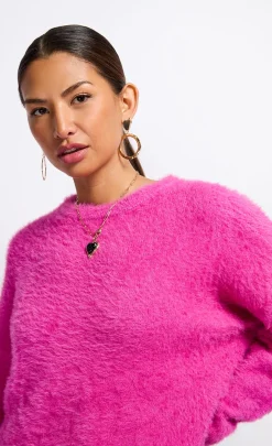 Little Mistress Knitwear<Fuchsia Knit Jumper