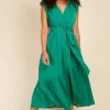 Little Mistress Summer / Holiday<Check Mock Wrap Midaxi Dress