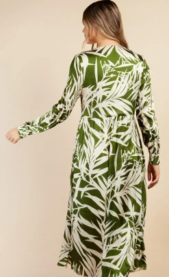 Little Mistress Dresses | Midi Dresses<Print Satin Midaxi Dress