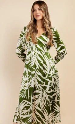 Little Mistress Dresses | Midi Dresses<Print Satin Midaxi Dress