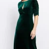 Little Mistress Dresses | Midi Dresses<Velvet Keyhole Midaxi Dress