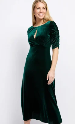 Little Mistress Dresses | Midi Dresses<Velvet Keyhole Midaxi Dress