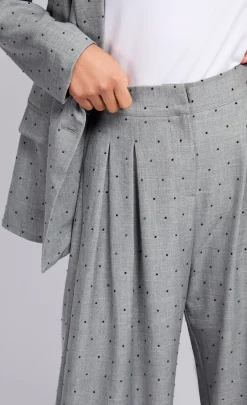 Little Mistress Trousers<Grey and Black Diamanté Trousers