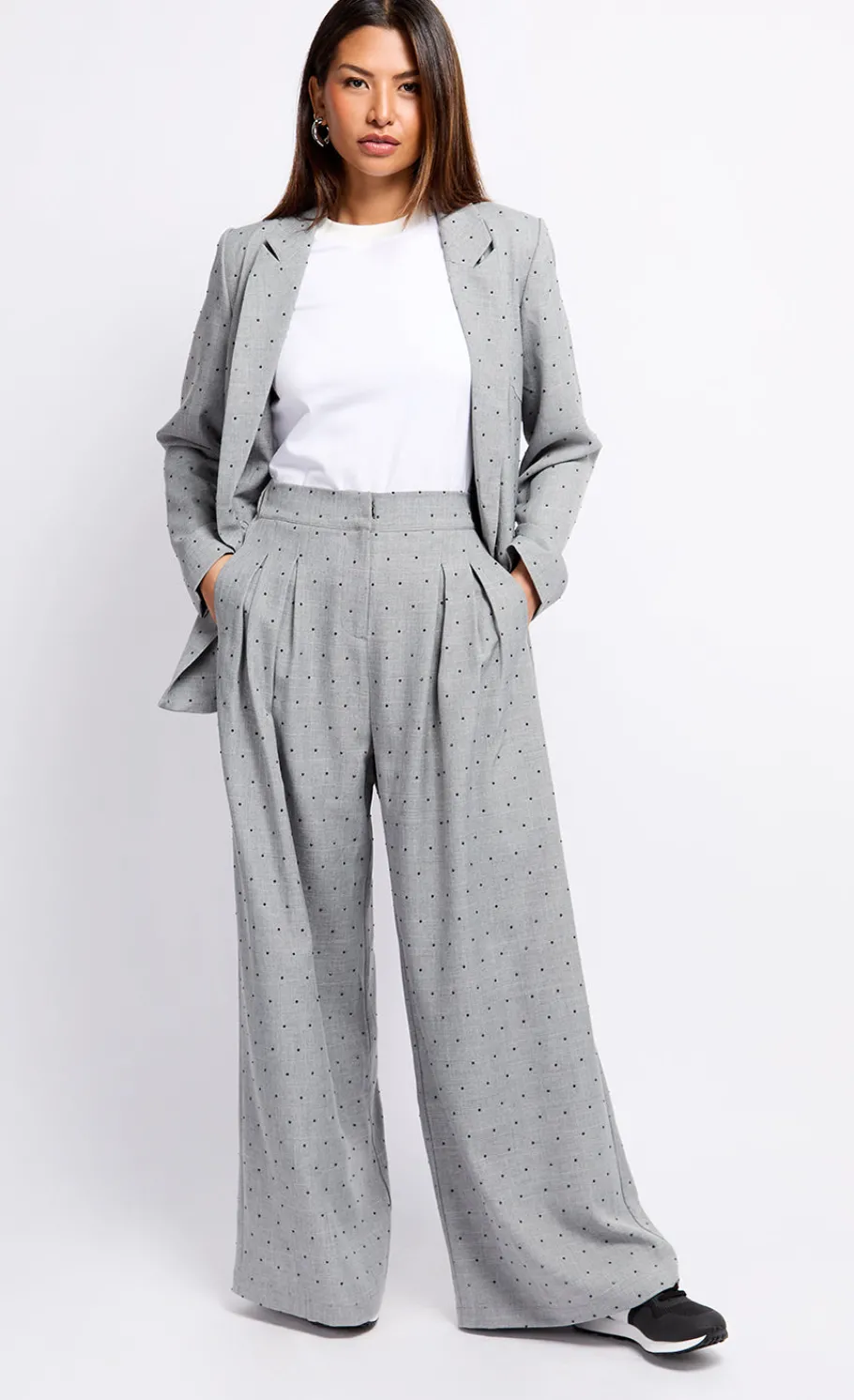 Little Mistress Trousers<Grey and Black Diamanté Trousers