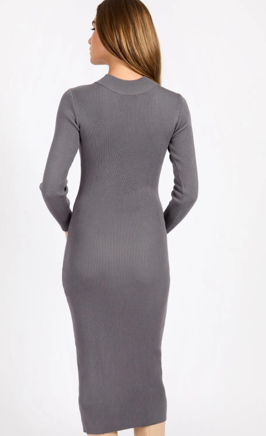 Little Mistress Dresses | Knitwear<Rib Knit Midaxi Bodycon Dress