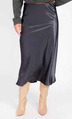 Little Mistress Skirts<Satin Midi Slip Skirt
