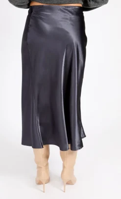Little Mistress Skirts<Satin Midi Slip Skirt