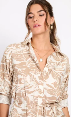 Little Mistress Co-Ords | Summer / Holiday<Leaf Print Shirt
