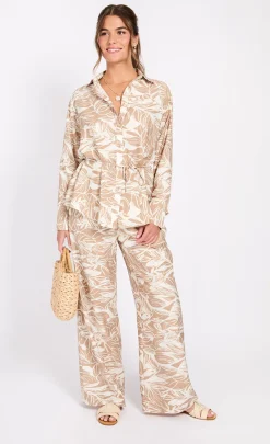 Little Mistress Co-Ords | Summer / Holiday<Leaf Print Shirt